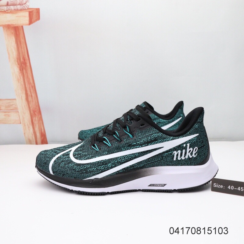 Nike Air Zoom Pegasus Green Black White Shoes